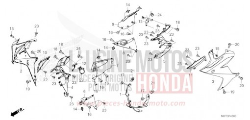 MITTLERER WINDLAUF CBR650RAP de 2023